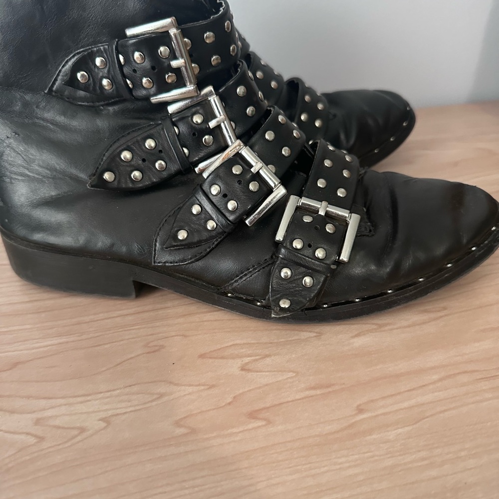 Mossimo Studded Combat Boots Size 8